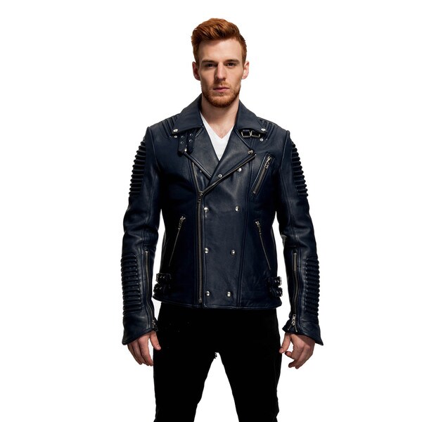 Men S The Empire Leather Moto Jacket Free Shipping Today Men S The Empire Leather Moto Jacket
