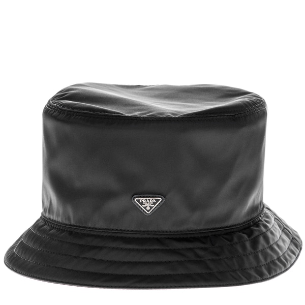 prada black bucket hat