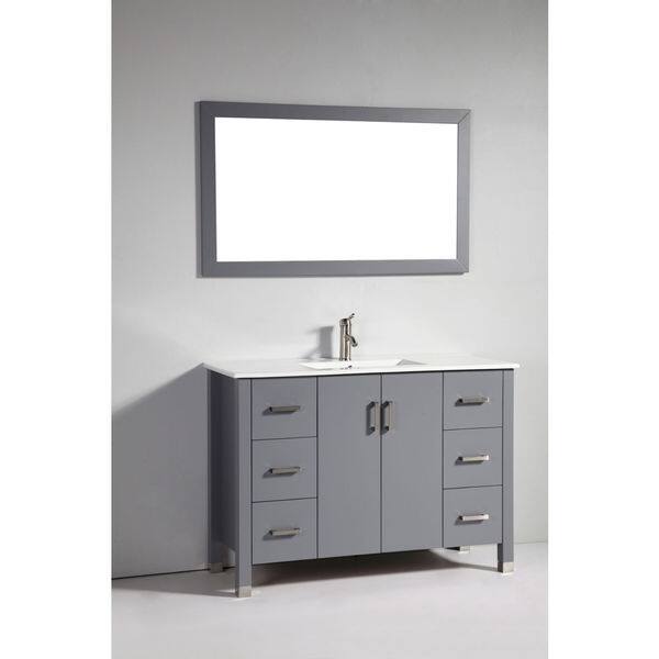 Legion Furniture 48inch Solid Wood Sink Vanity with Faucet and Mirror