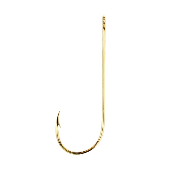 Eagle Claw Aberdeen Light Wire Non-Offset Hook Gold Size 10 (Per 10)