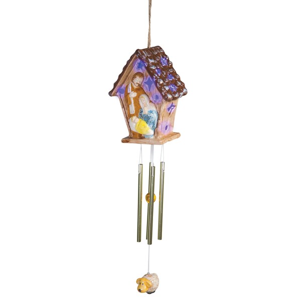 Nativity Solar Led Wind Chime Free Shipping On Orders Over 45 Nativity Solar Led Wind Chime