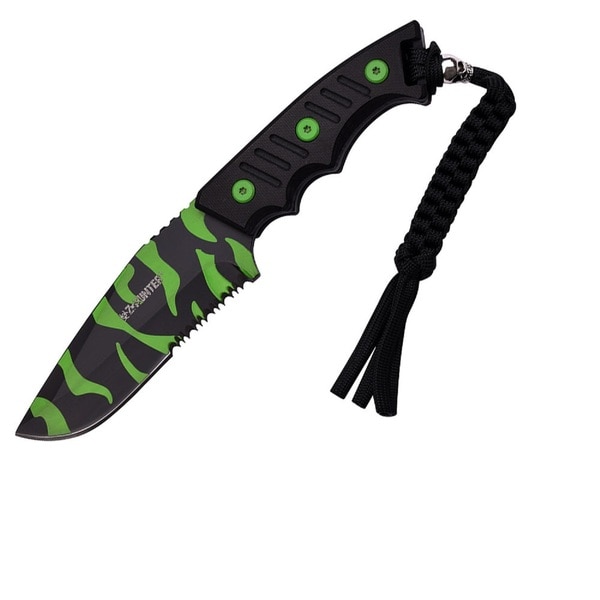 Z-Hunter Fixed Blade Knife with 3.75-inch Blade, Zombie Camo