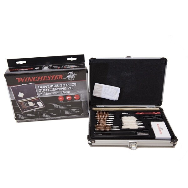 Winchester 30 Piece Universal Gun Cleaning Kit in Aluminum Case