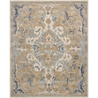 Nolan Persian-style Beige Wool Rug - 8' x 10'
