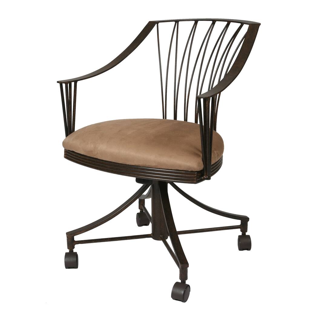 Metropolitan Topanga Brown/ Autumn Rust Caster Chair