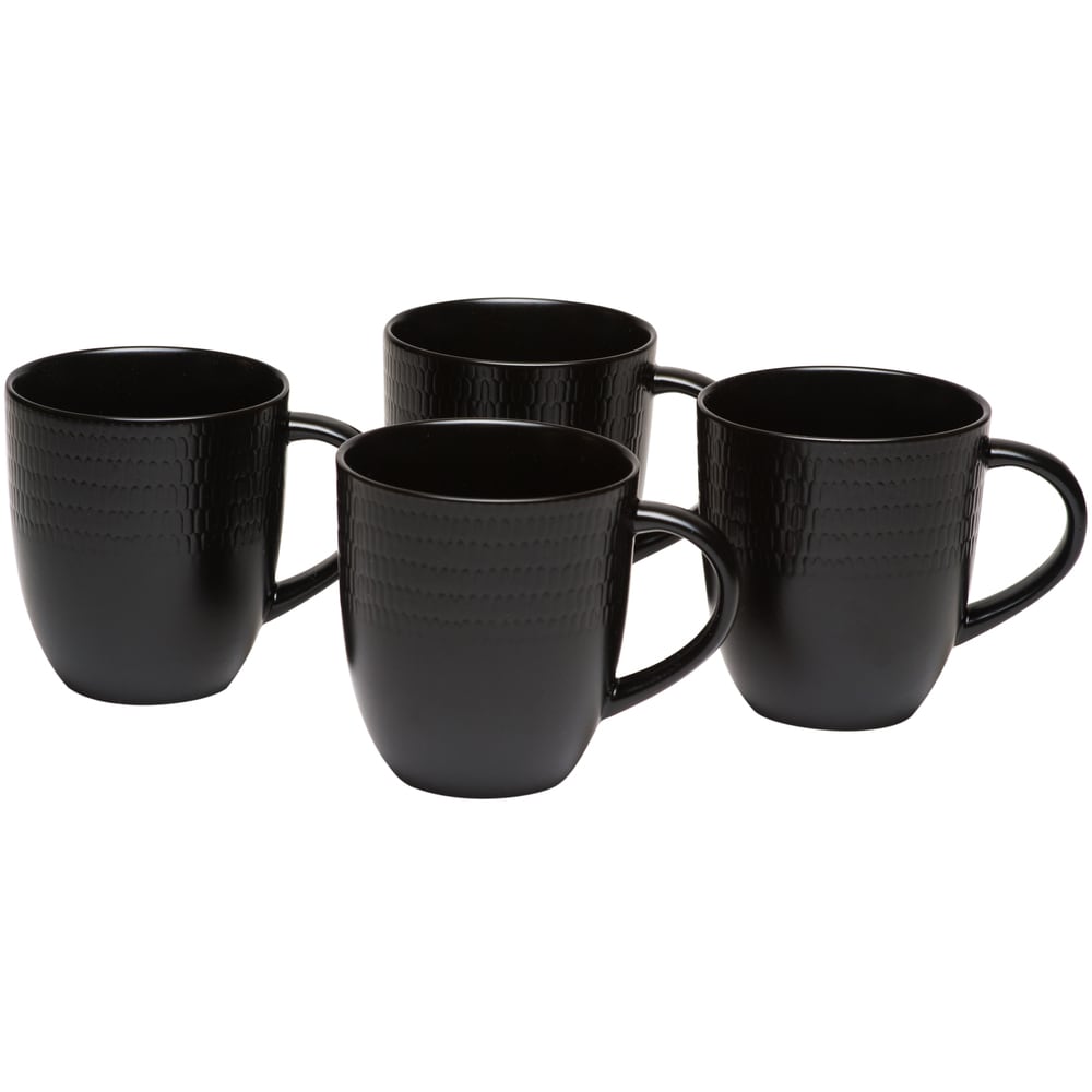 Black Rice Coffee Mug 12oz (Set of 4)