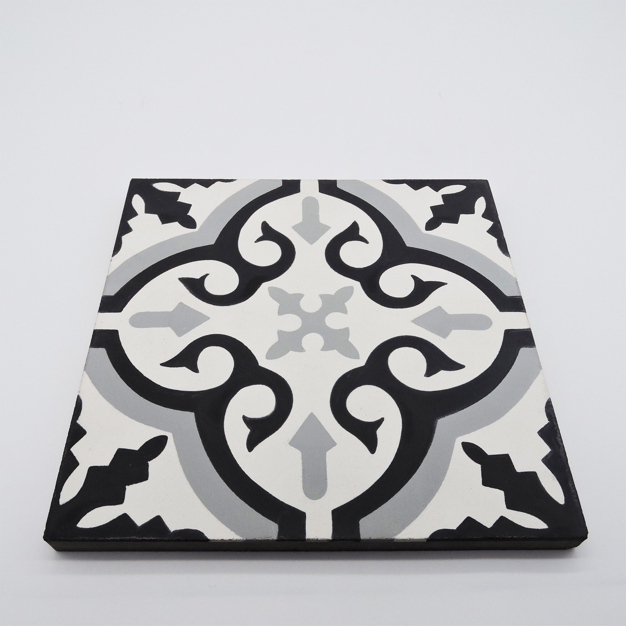 Handmade Tifelt in Grey and Black Tile, Pack of 12 (Morocco) - Bed Bath &  Beyond - 28250793