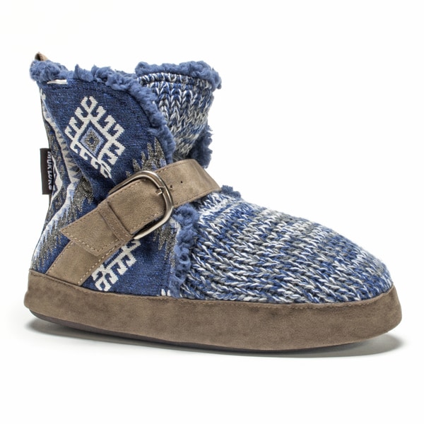 Muk Luks Womens Blue Wendy Slipper