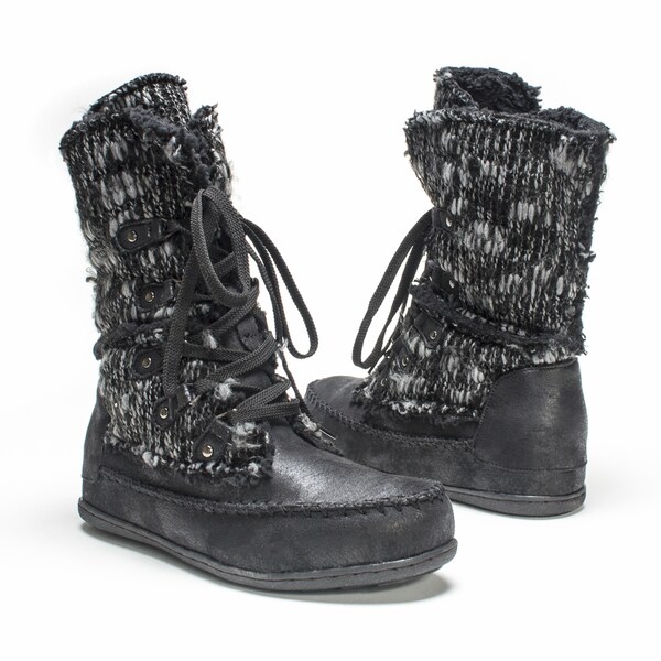 muk luks lilly lace up boot