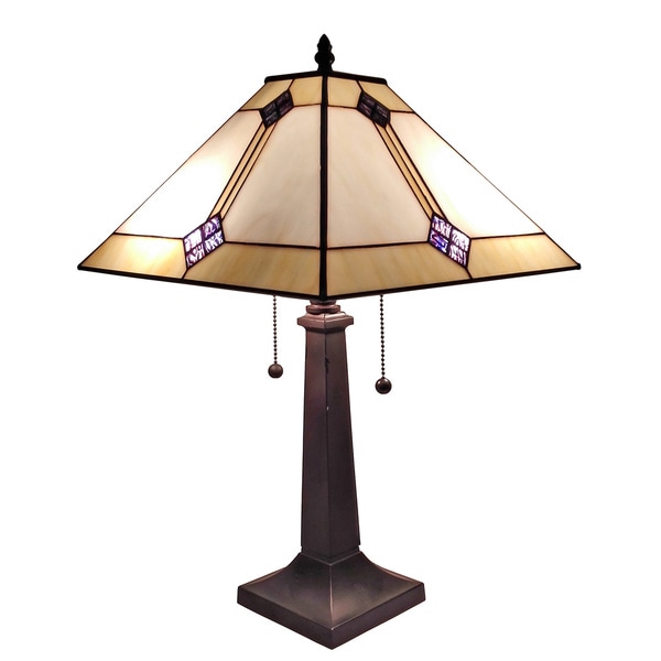 Amora Lighting Tiffany Style Mission Table Lamp