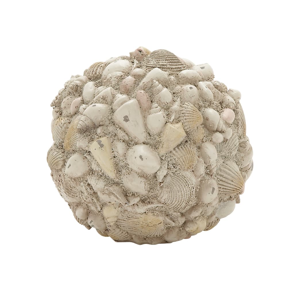 Copper Grove Sharbot 7-inch Shell Ball Decor