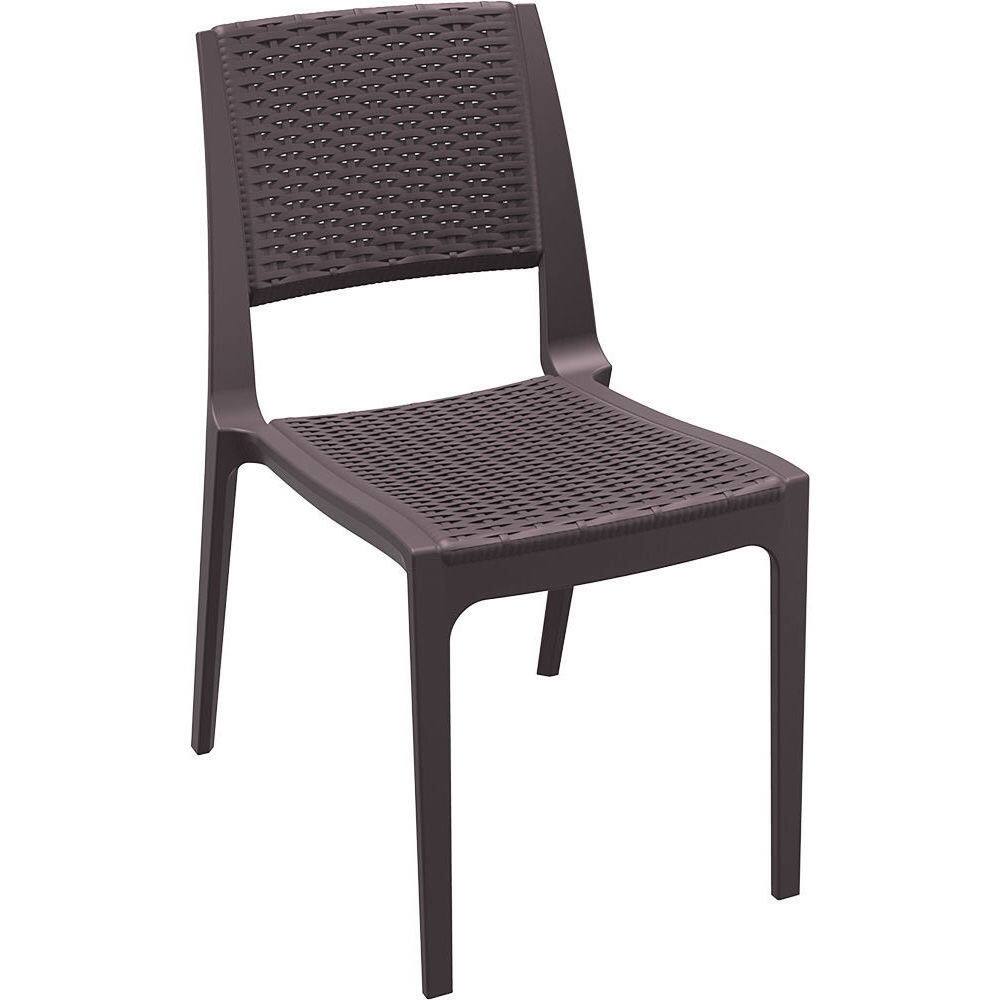 Verona Wicker-style Resin Stacking Patio Chair (Set of 4)