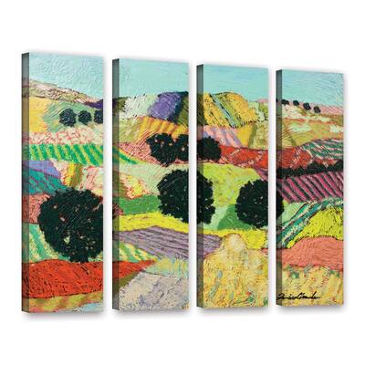 ArtWall Allan Friedlander 'Cyrstal Mountain' 4 Piece Gallery-Wrapped Canvas Set