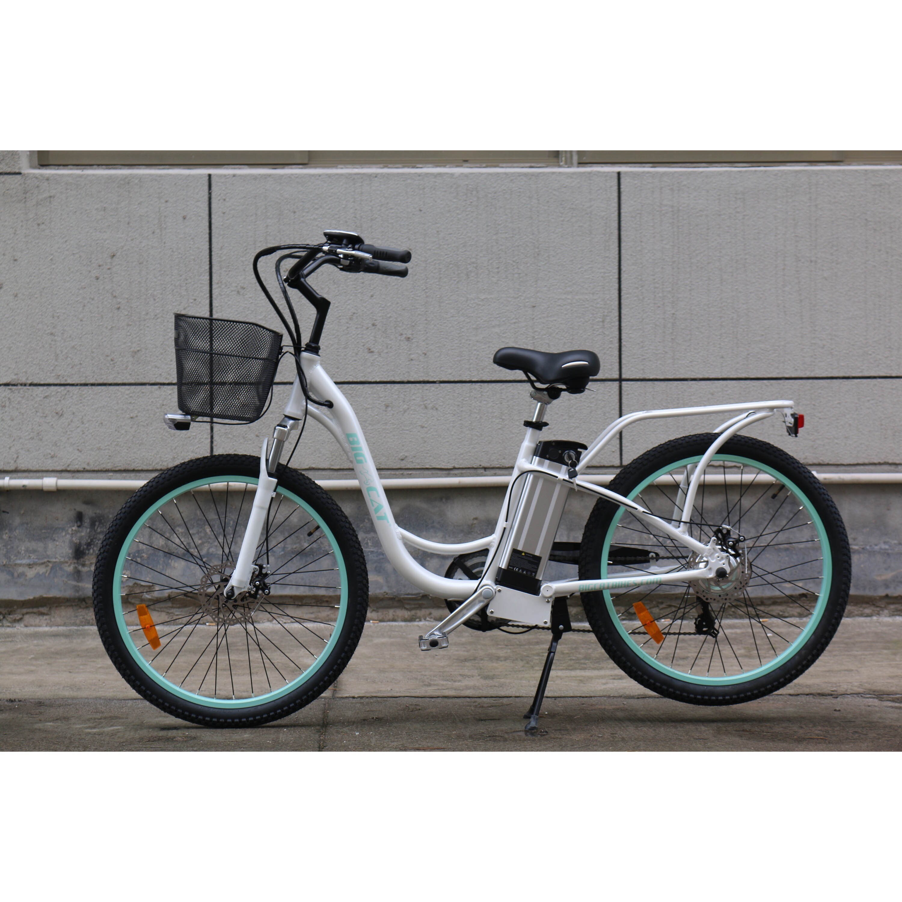 big cat electric long beach cruiser electric bike