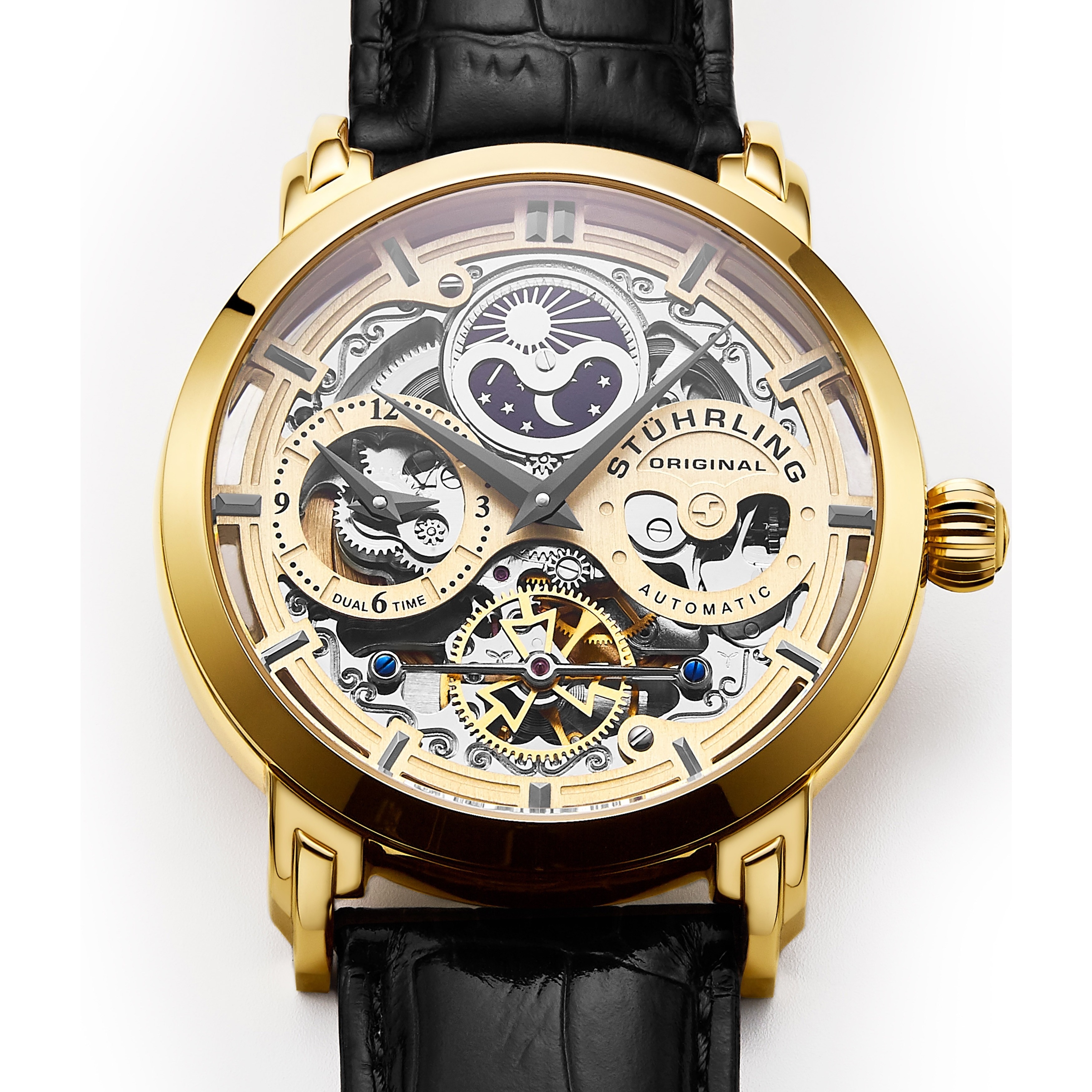 stuhrling skeleton watches