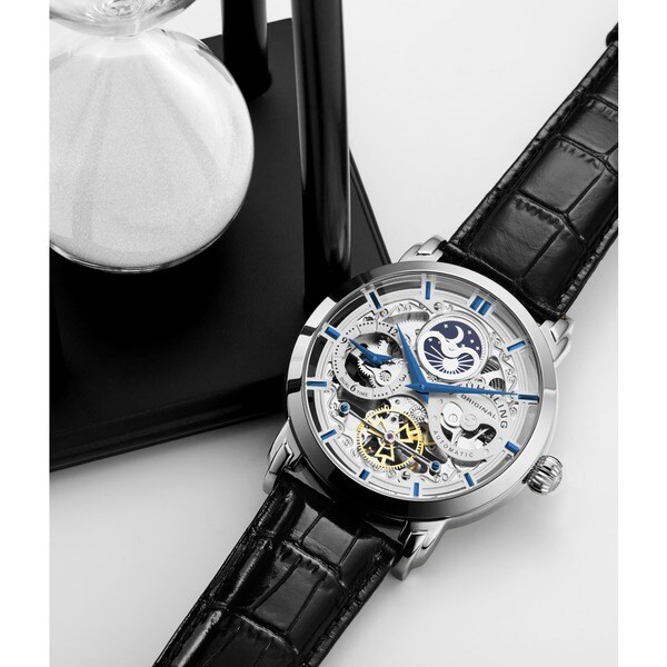 stuhrling men's stainless steel chronograph watch