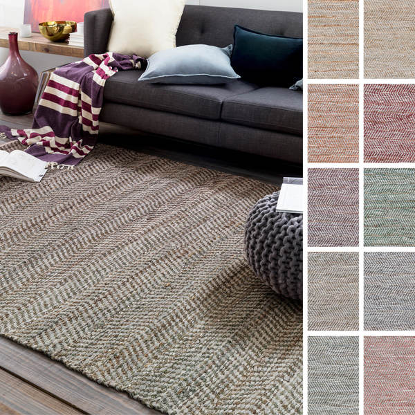 Shop HandWoven Aylsham Stripe Indoor Jute Area Rug 8' x 10' On Sale Free Shipping Today