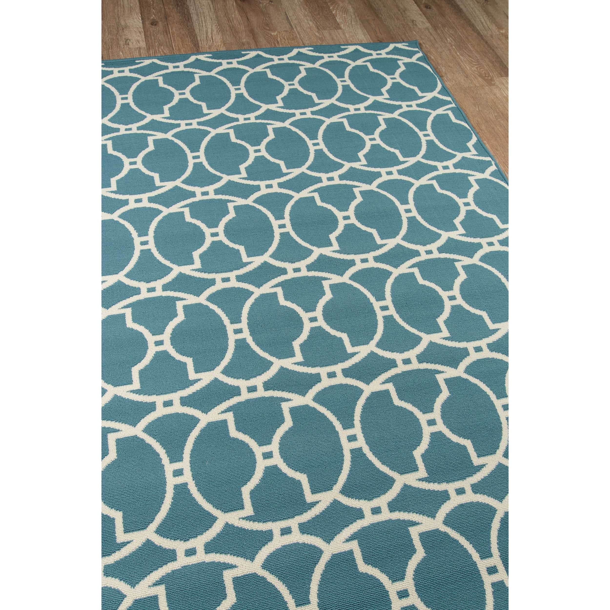 Momeni Baja Moroccan Tile Blue Indoor/Outdoor Area Runner Rug (2\'3 x ... Momeni Baja Moroccan Tile Blue Indoor/Outdoor Area Runner Rug (2\'3 x ...