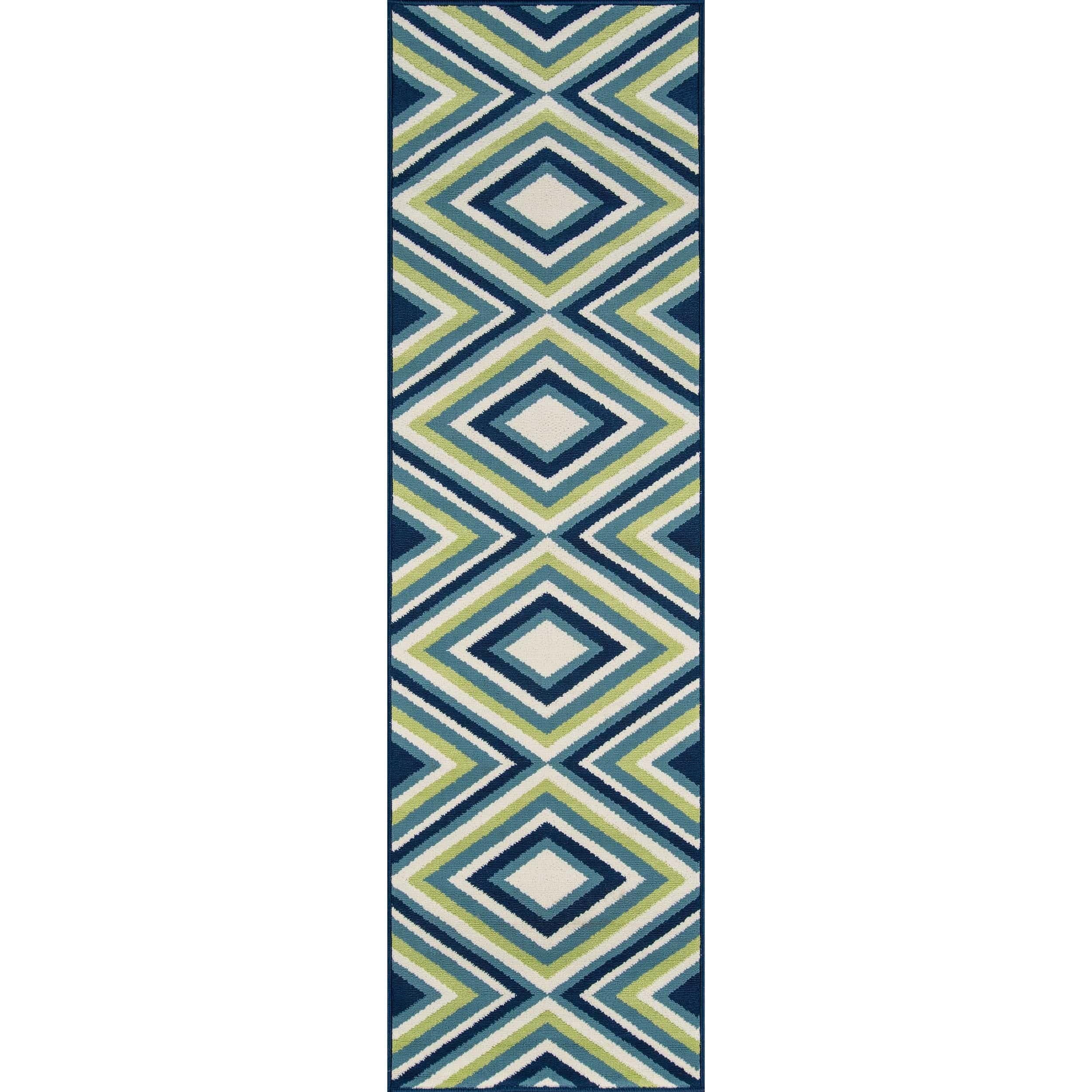 Indoor/ Outdoor Kaleidoscope Rug (23 x 76)   17503109  