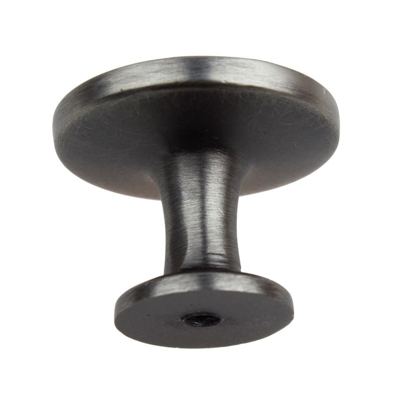 GlideRite 1.25-inch Satin Pewter Classic Round Ring Cabinet Knob (Pack of 10 or 25)