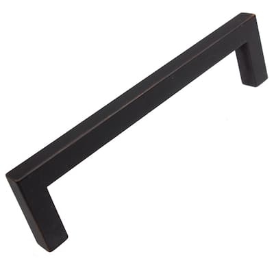 GlideRite 5-inch Oil Rubbed Bronze Solid Square Cabinet Bar Pull Handle (Pack of 10 or 25)