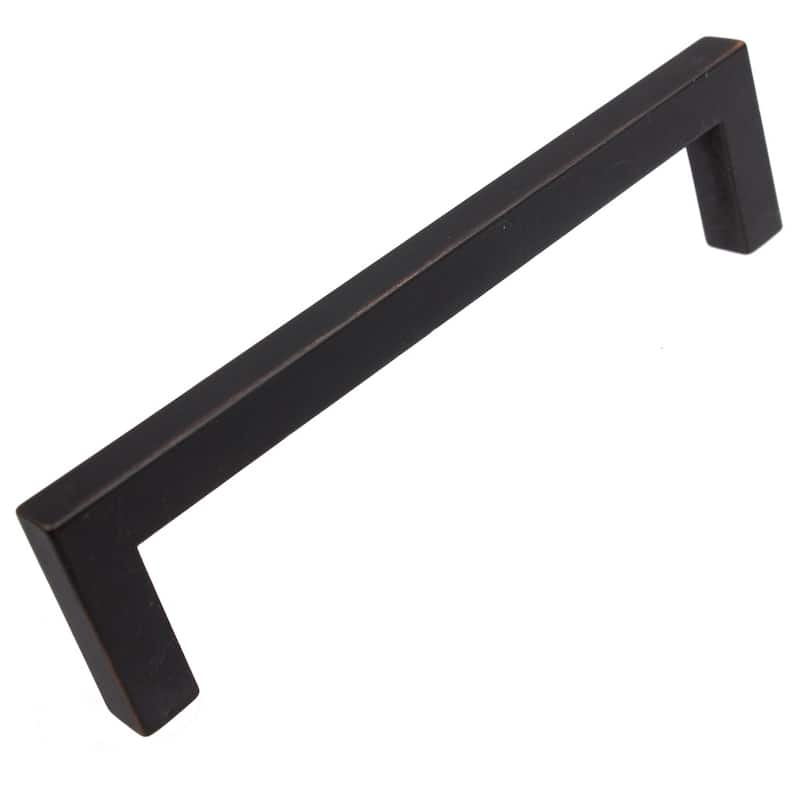 GlideRite 5-inch Oil Rubbed Bronze Solid Square Cabinet Bar Pull Handle (Pack of 10 or 25) - Oil Rubbed Bronze - Pack of 10