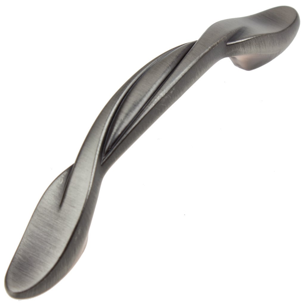 Shop Gliderite 3 Cc Satin Pewter Cabinet Hardware Twist Pull