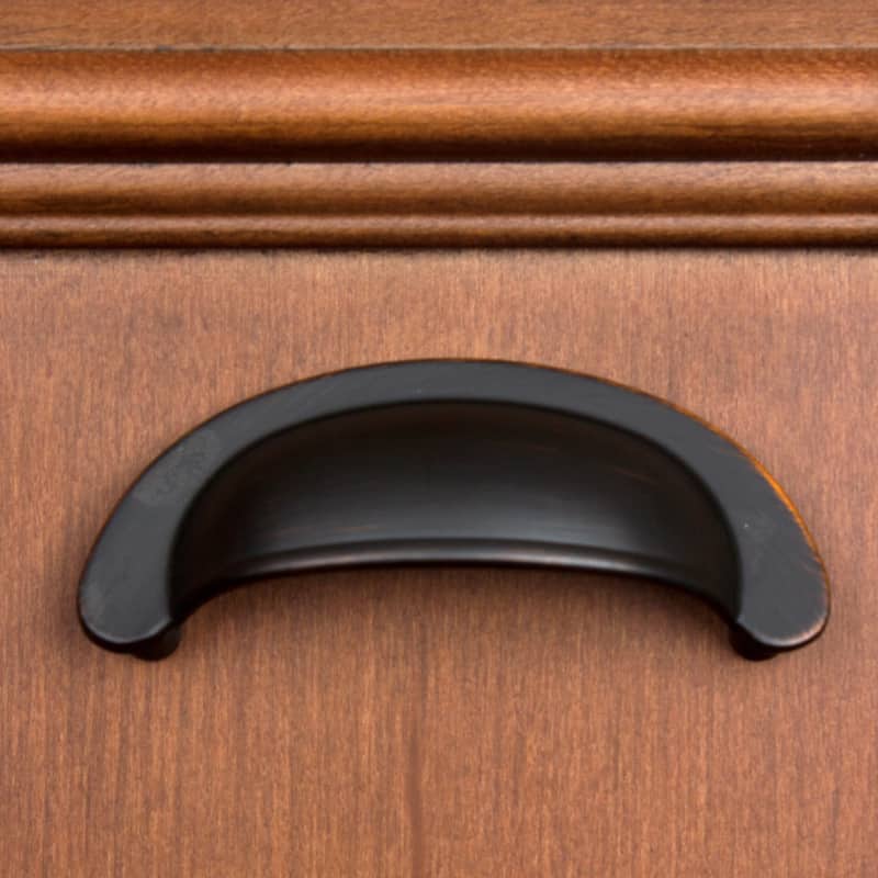 GlideRite 2.5-inch CC Oil Rubbed Bronze Small Cabinet Bin Cup Pull (Pack of 10 or 25)