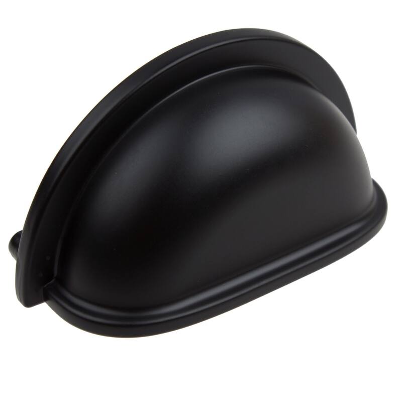 GlideRite 3-inch CC Matte Black Classic Bin Pull