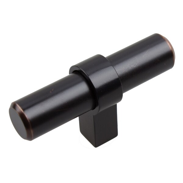 GlideRite 2.25-inch Solid Oil Rubbed Bronze Finish Euro Cabinet T-Bar Knob (Pack of 10 or 25)