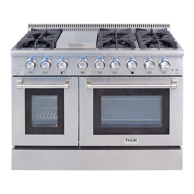 Shop Thor Kitchen 48 Inch Stainless Steel Professional Gas Range