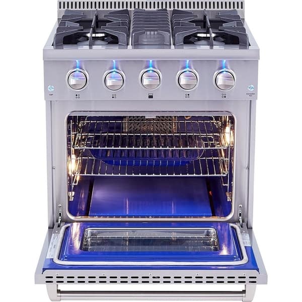 Cosmo 30 in. Freestanding GAS Range with 5 Sealed Burners and 4.5 Cu. ft. Convection Oven in Stainless Steel