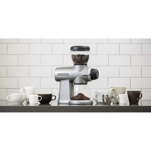  KitchenAid KCG0702CS Burr Coffee Grinder, Contour Silver : Home  & Kitchen