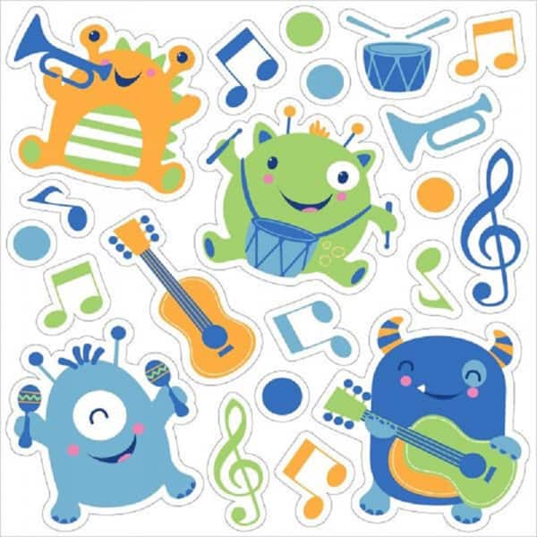 Shop Baby S First Monsters Party 4 Piece Crib Bedding Set