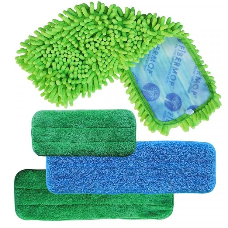 Fibermop 3+1 Piece Replacement Mop Set - Green