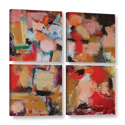 ArtWall Allan Friedlander 'Entropy' 4 Piece Gallery-wrapped Canvas Square Set