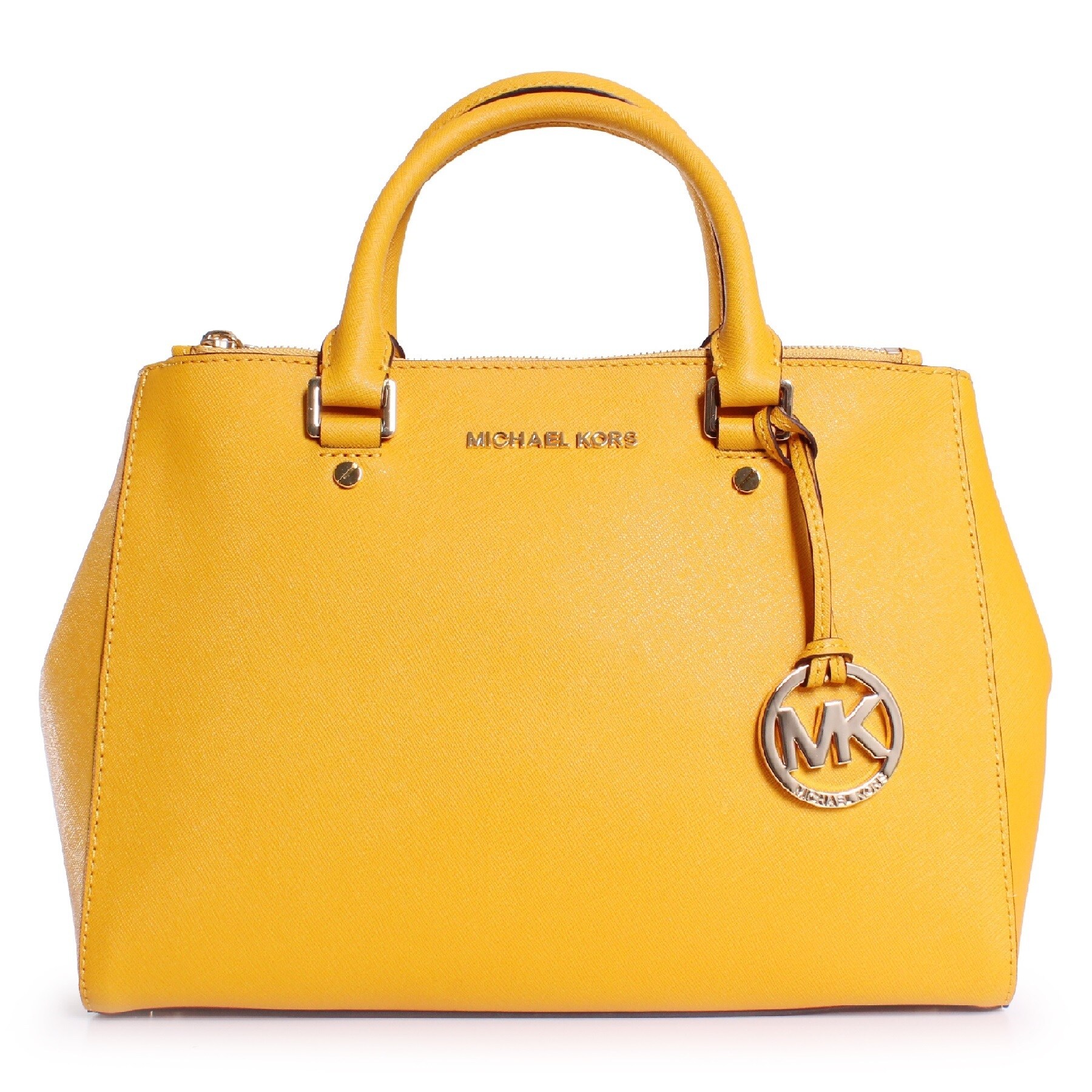 Shop Michael Kors Sutton Medium Saffiano Leather Satchel Handbag - Free ...