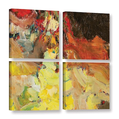 ArtWall Allan Friedlander 'After The Ball' 4 Piece Gallery-wrapped Canvas Square Set