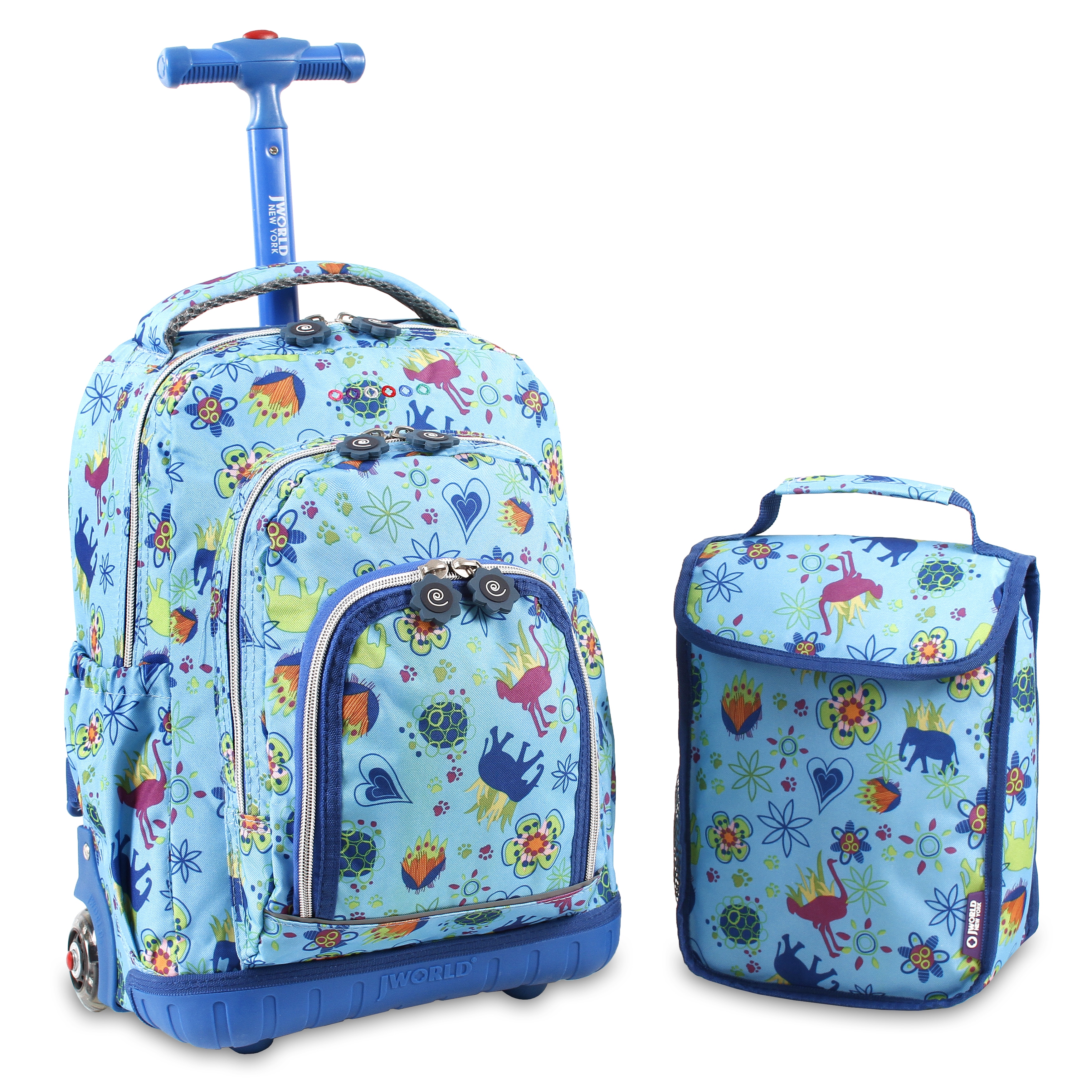 rolling backpacks with matching lunch boxes