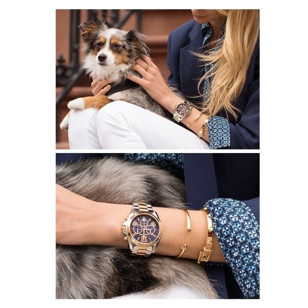 Michael Kors Women S Bradshaw Chronograph Blue Dial Two Michael Kors Women S Bradshaw Chronograph Blue Dial Two
