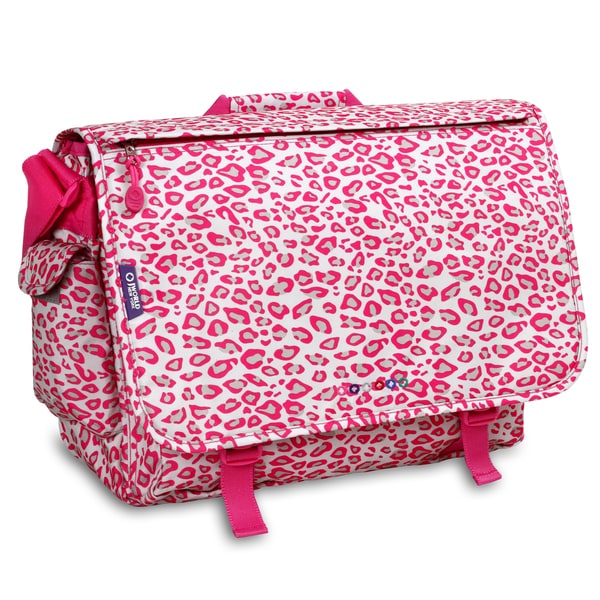 J World Pink Leopard Thomas 15.4-inch Laptop Messenger Bag - Free ...