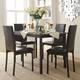Darcy Faux Marble Top Metal 5-Piece Dining Set by iNSPIRE Q Bold