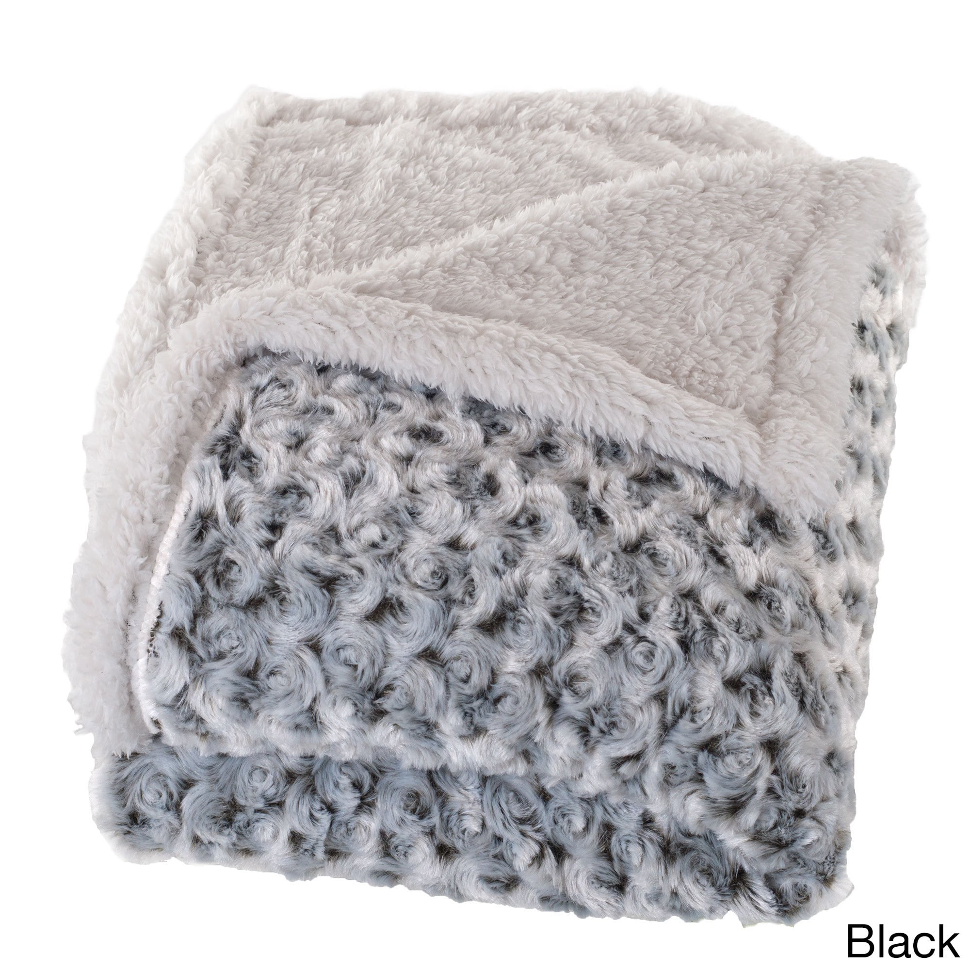 Windsor Home Plush Flower Fleece Sherpa Throw Blanket On Sale Overstock 10404758