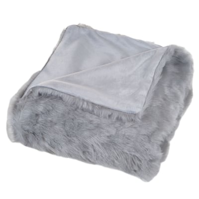 Fake Fur Throw Blanket - 50x60-Inch Machine-Washable Bedding by Windsor Home