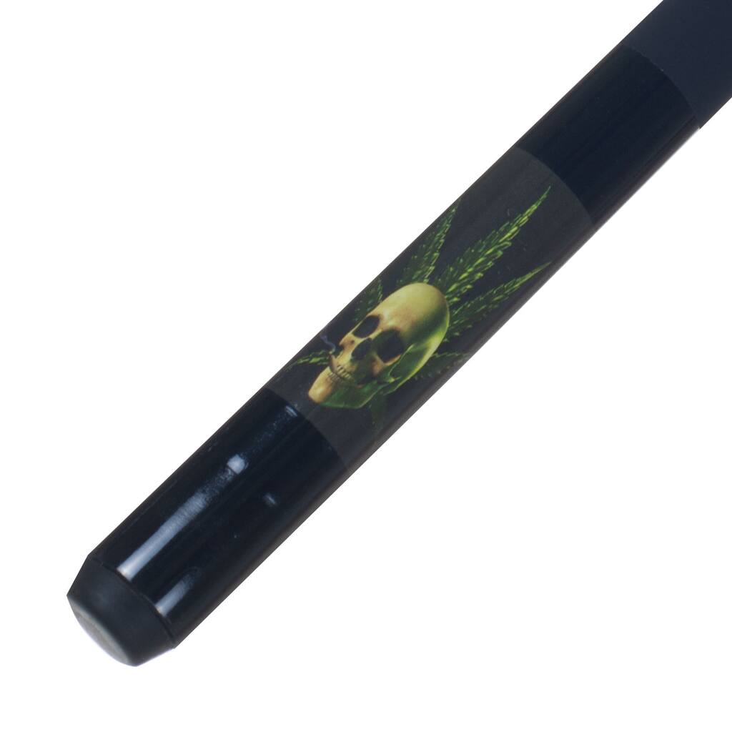 Pot Smoking Skull Pool Cue