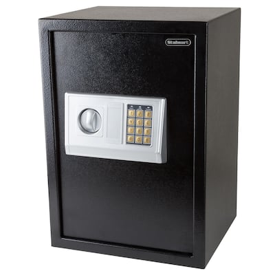 Electronic Combination Safe - Large Steel Strongbox with Keypad, Manual Override Key - Protect Money, Jewelry, More by Stalwart