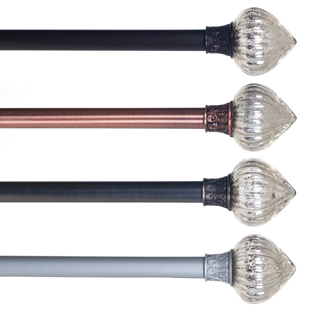 Windsor Home Victorian Heirloom 48 to 86 Inch Adjustable Curtain Rod