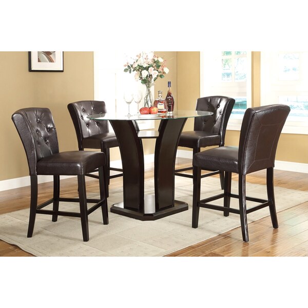 Espresso Wideback Bar Stools (Set of 4) Free Shipping Today