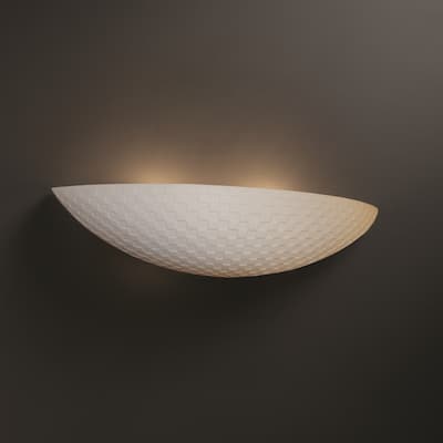 Limoges 2-light Checkerboard Impression ADA Wall Sconce