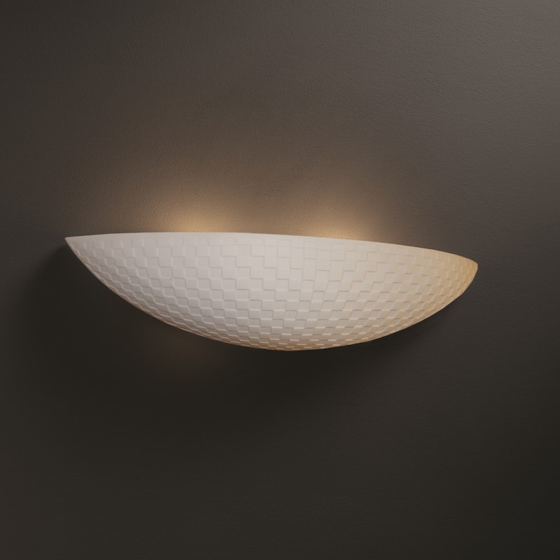 Limoges 2-light Checkerboard Impression ADA Wall Sconce